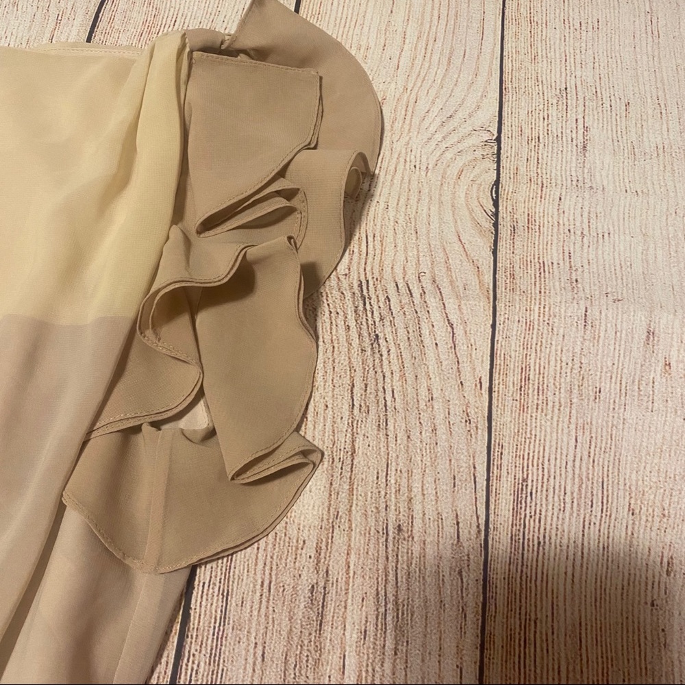 Loft Colorblock Flutter Shift Dress - image 6